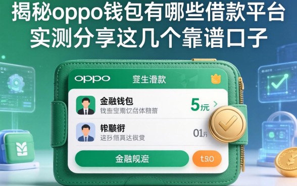 揭秘oppo钱包有哪些借款平台,实测分享这几个靠谱口子