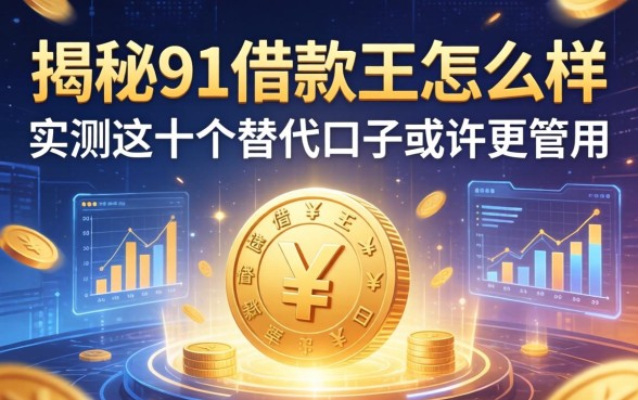 揭秘91借款王怎么样：实测这十个替代口子或许更管用