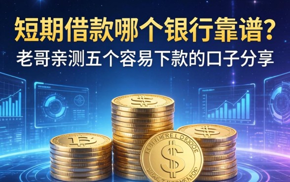 短期借款哪个银行靠谱?老哥亲测五个容易下款的口子分享