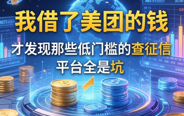我借了美团的钱，才发现那些低门槛不查征信的平台全是坑