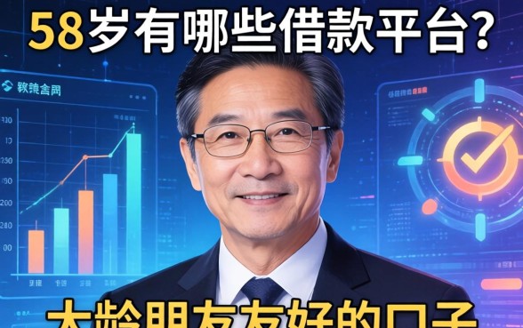 58岁有哪些借款平台？分享几个对大龄朋友友好的口子
