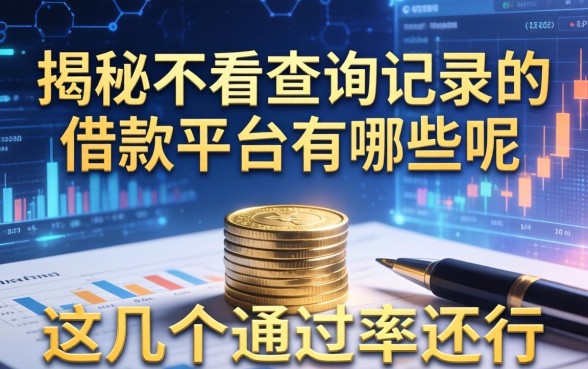 揭秘不看查询记录的借款平台有哪些呢,这几个通过率还行