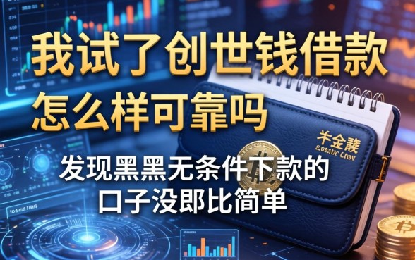 我试了创世钱包借款怎么样可靠吗,发现黑户无条件下款的口子没那么简单