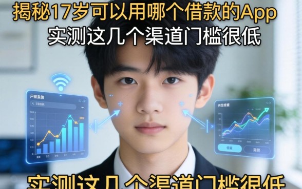 揭秘17岁可以用哪个借款的app，实测这几个渠道门槛很低