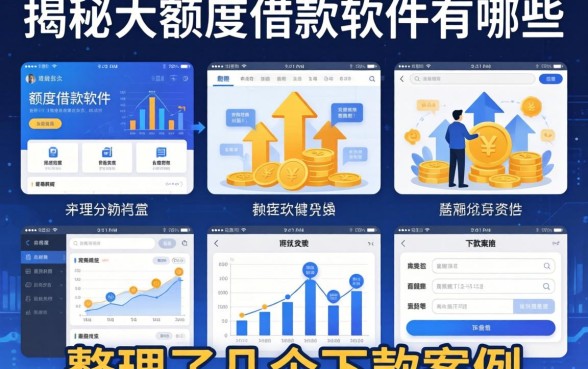 揭秘大额度借款软件有哪些，整理了几个下款案例