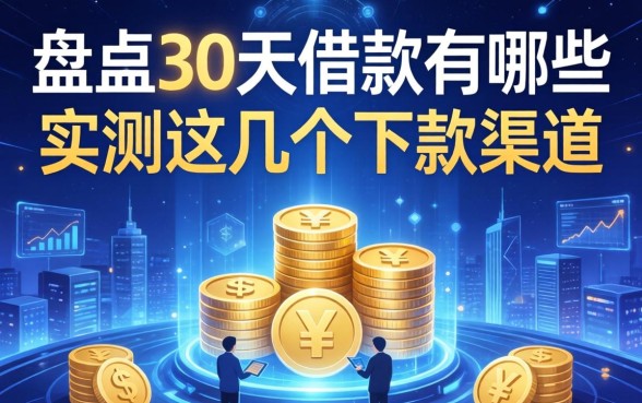 盘点30天借款有哪些,实测这几个下款渠道