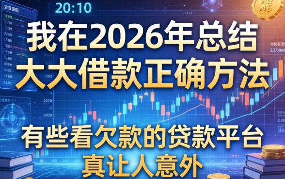 我在2026年总结的大足借款正确方法，有些不看欠款的贷款平台真让人意外