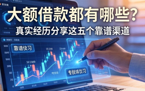 大额借款都有哪些？真实经历分享这五个靠谱渠道