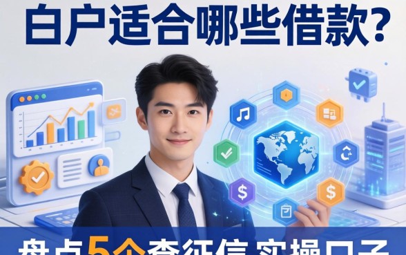 白户适合哪些借款？盘点5个不查征信的实操口子