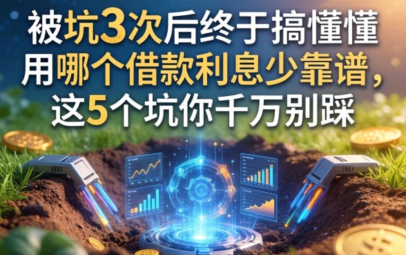 被坑3次后终于搞懂用哪个借款利息少靠谱,这5个坑你千万别踩