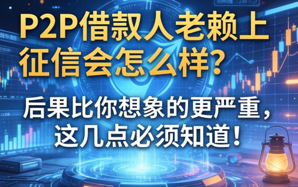 P2P借款人老赖上征信会怎么样？后果比你想象的更严重，这几点必须知道！