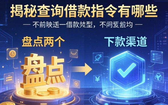 揭秘查询借款指令有哪些，盘点两个不同类型的下款渠道