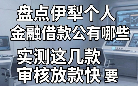 盘点伊犁个人金融借款公司有哪些,实测这几款审核放款快