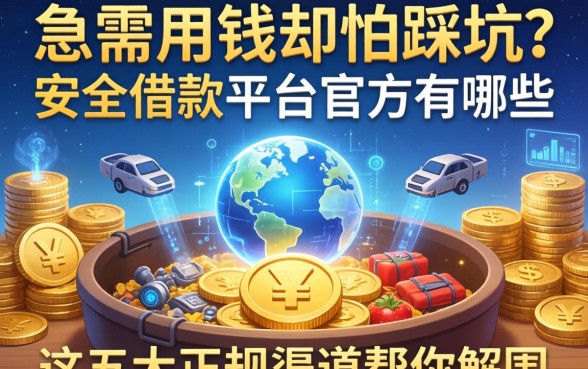 急需用钱却怕踩坑？安全借款的平台官方有哪些，这五大正规渠道帮你解围