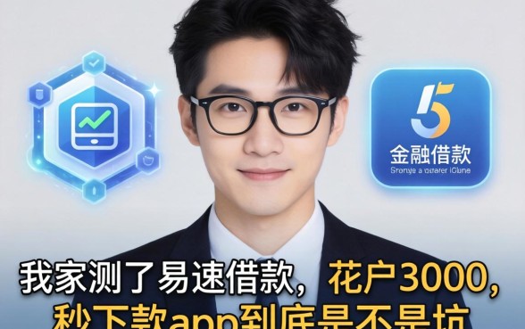 我实测了易速借款，花户3000秒下款app到底是不是坑