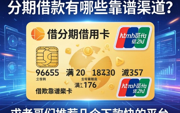 信用卡分期借款有哪些靠谱渠道？求老哥们推荐几个下款快的平台