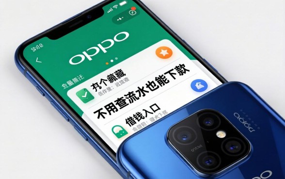 我发现OPPO手机里藏着几个借钱入口，不用查流水也能下款
