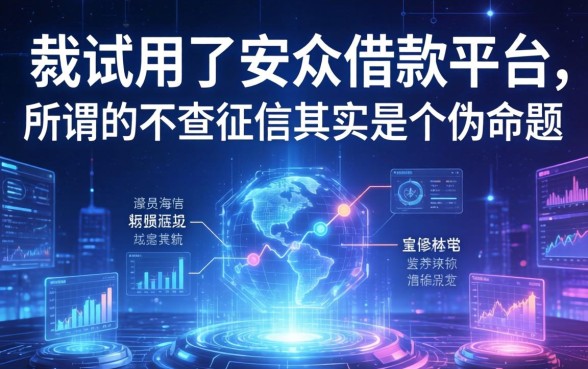我试用了安众借款平台，发现所谓的不查征信其实是个伪命题
