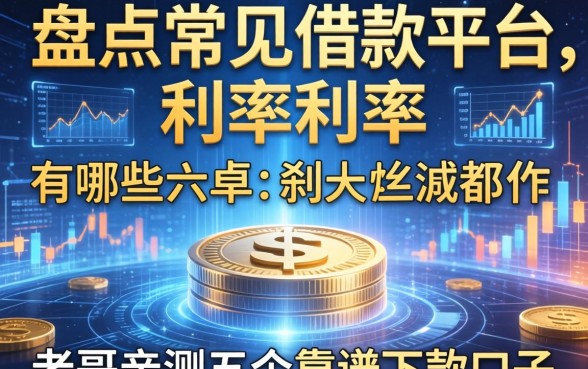 盘点常见借款平台利率有哪些,老哥亲测五个靠谱下款口子