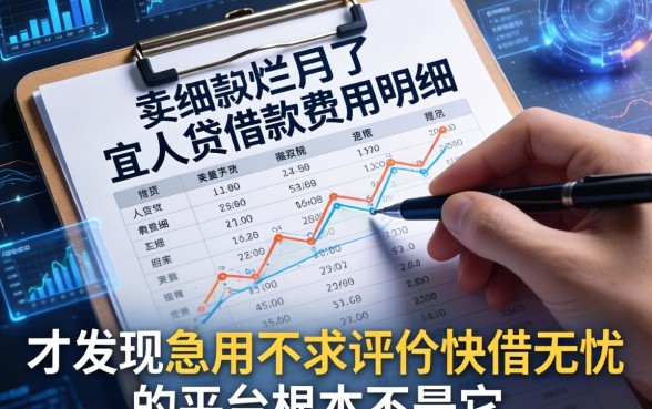 我翻烂了宜人贷借款费用明细,才发现急用不求评分快借无忧的平台根本不是它