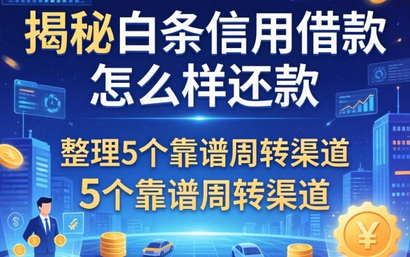 揭秘白条信用借款怎么样还款，整理5个靠谱周转渠道