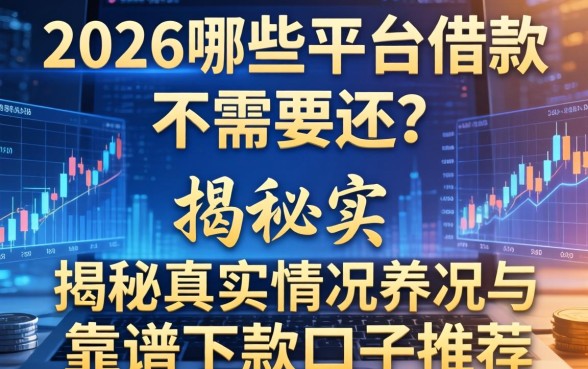 2026哪些平台借款不需要还？揭秘真实情况与靠谱下款口子推荐