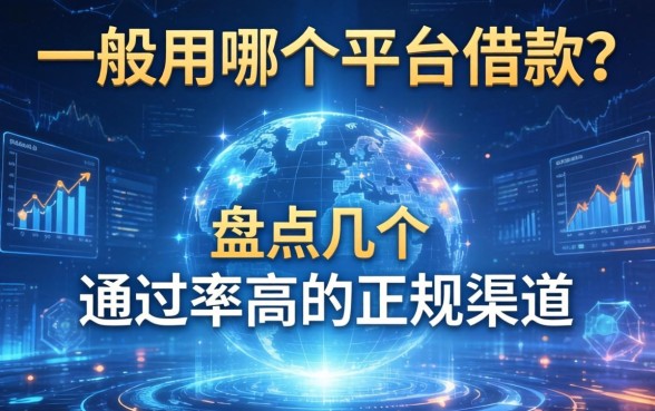 一般用哪个平台借款？盘点几个通过率高的正规渠道
