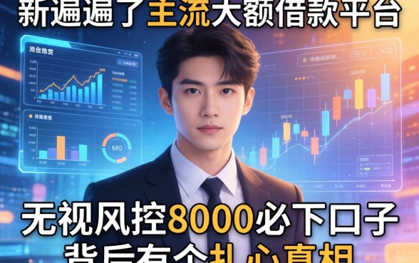 我翻遍了主流大额借款平台,发现无视风控8000必下口子背后有个扎心真相