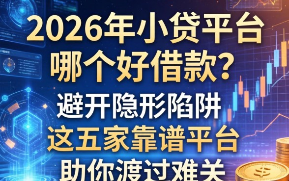 2026年小贷平台哪个好借款？避开隐形陷阱，这五家靠谱平台助你渡过难关