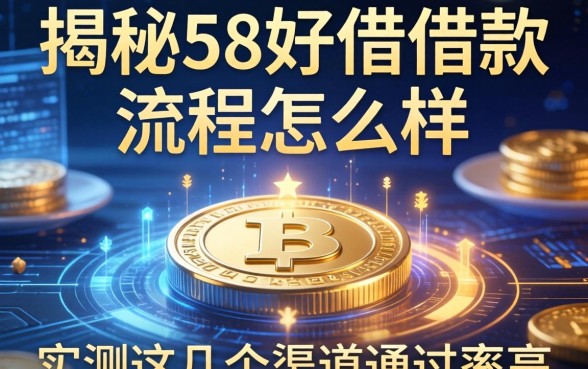 揭秘58好借借款流程怎么样，实测这几个渠道通过率高