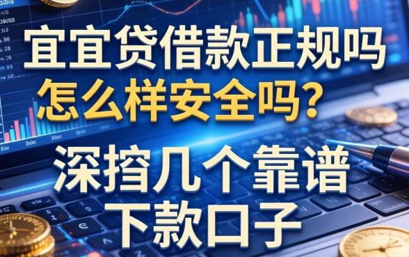 宜人贷借款正规吗怎么样安全吗？深扒几个靠谱的下款口子
