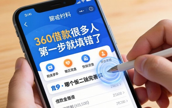 360借款资料在App哪个地方完善？很多人第一步就填错了