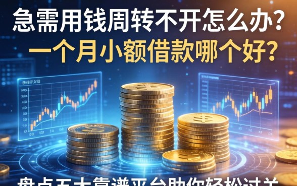 急需用钱周转不开怎么办？一个月小额借款哪个好？盘点五大靠谱平台助你轻松过关