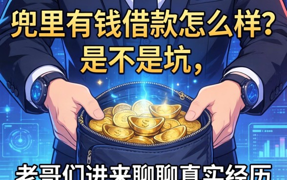 兜里有钱借款怎么样？是不是坑，老哥们进来聊聊真实经历