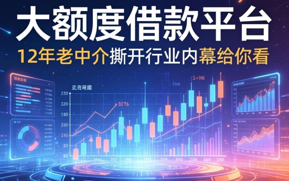 大额度借款平台有哪些？12年老中介撕开行业内幕给你看