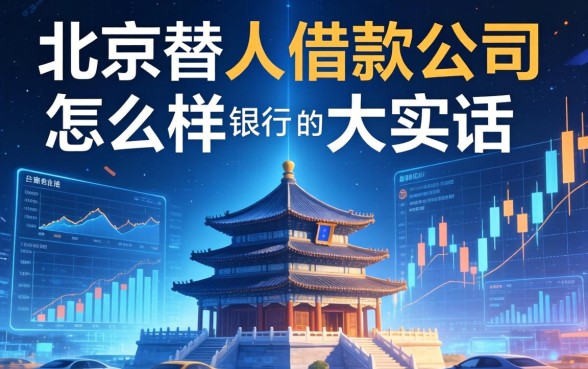 北京替人借款公司怎么样？一个银行人的大实话