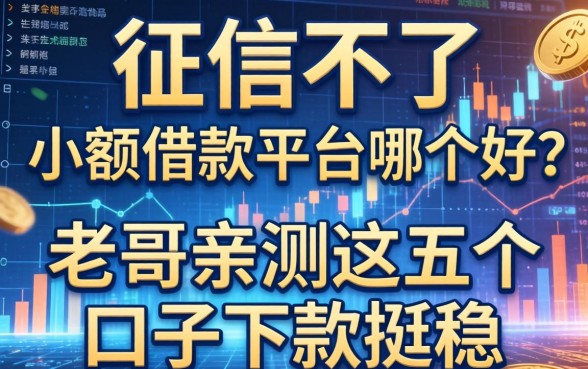 征信不好小额借款平台哪个好？老哥亲测这五个口子下款挺稳