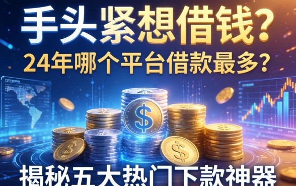 手头紧想借钱？24年哪个平台借款最多？揭秘五大热门下款神器