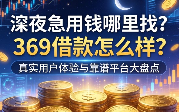 深夜急用钱哪里找?369借款怎么样?真实用户体验与靠谱平台大盘点