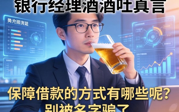 银行经理酒后吐真言：保障借款的方式有哪些呢？别被名字骗了
