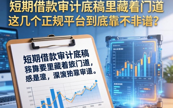 短期借款审计底稿里藏着的门道，这几个正规平台到底靠不靠谱？