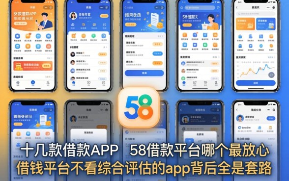 我翻了十几款借款APP,发现58借款平台哪个最放心和借钱平台不看综合评估的app背后全是套路