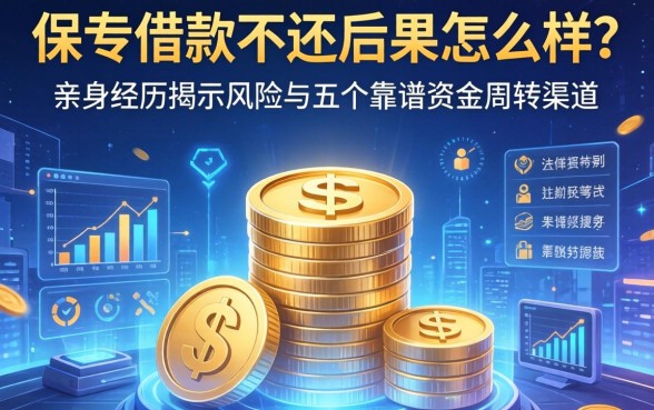 保单借款不还后果怎么样？亲身经历揭示风险与五个靠谱资金周转渠道