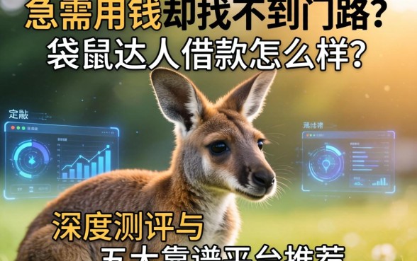 急需用钱却找不到门路？袋鼠达人借款怎么样？深度测评与五大靠谱平台推荐