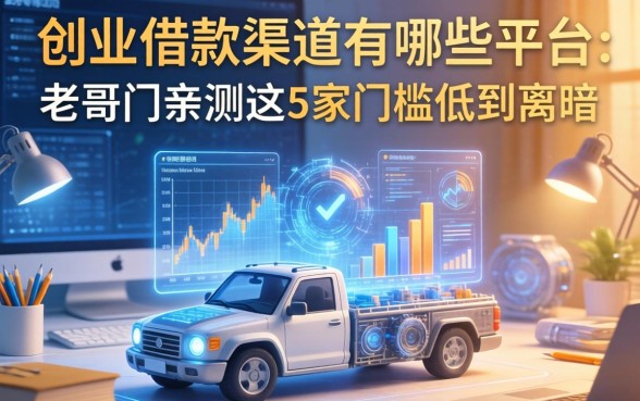 创业借款渠道有哪些平台？老哥们亲测这5家门槛低到离谱