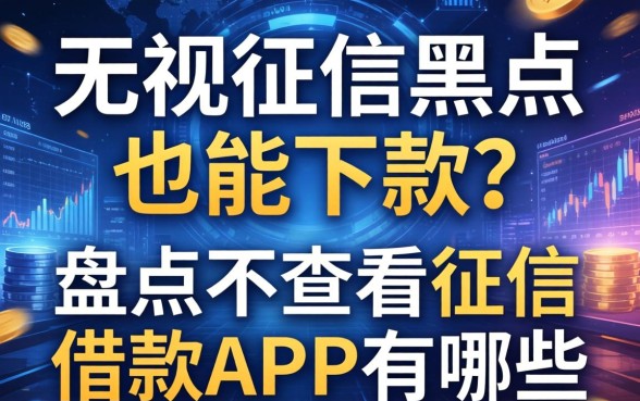 无视征信黑户也能下款？盘点不查看征信的借款app有哪些