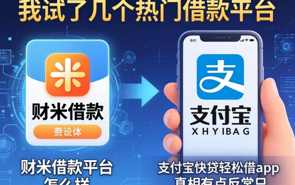 我试了几个热门借款平台,发现财米借款平台怎么样和支付宝快贷轻松借app的真相有点反常识
