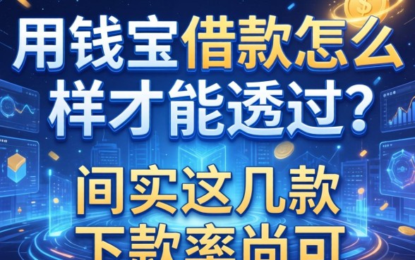 用钱宝借款怎么样才能通过?实测这几款下款率尚可