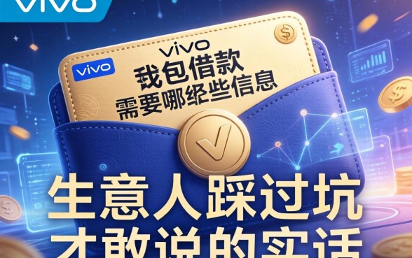 vivo钱包借款需要哪些信息？生意人踩过坑才敢说的实话