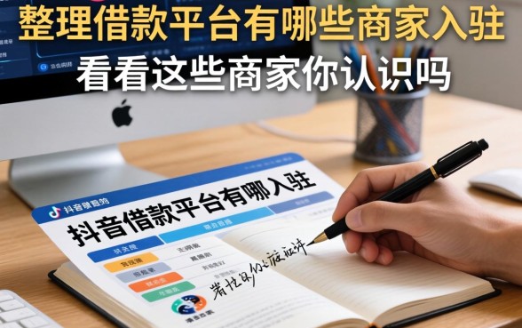 整理抖音借款平台有哪些商家入驻,看看这些商家你认识吗